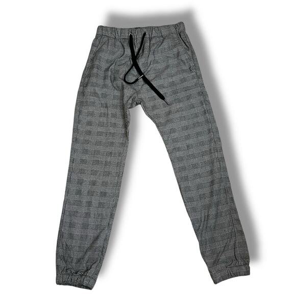 Drake Cotton On plaid houndstooth cuffed pant joggers NEW - Picture 4 of 9